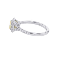 Load image into Gallery viewer, TIFFANY&Co. Soleste Cushion Cut Yellow Diamond Ring Size Approximately No. 9 Pt950 K18YG