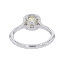 Load image into Gallery viewer, TIFFANY&Co. Soleste Cushion Cut Yellow Diamond Ring Size Approximately No. 9 Pt950 K18YG