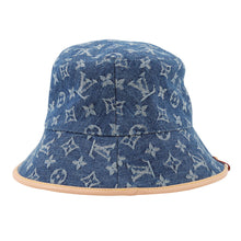 Load image into Gallery viewer, LOUIS VUITTON Bucket Hat - LV Remix Size M Denim BlueM7279M Monogram Denim