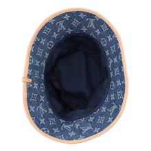 Load image into Gallery viewer, LOUIS VUITTON Bucket Hat - LV Remix Size M Denim BlueM7279M Monogram Denim
