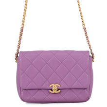 Load image into Gallery viewer, CHANEL Matelasse ChainShoulder Purple Caviar Leather