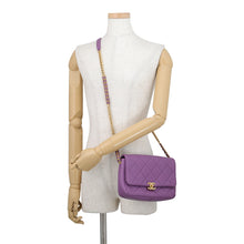 Load image into Gallery viewer, CHANEL Matelasse ChainShoulder Purple Caviar Leather