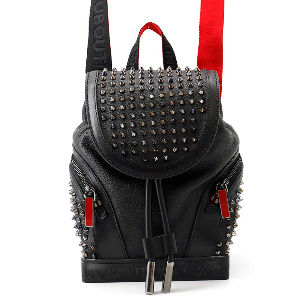 Christian Louboutin Explorer Funk Studded Backpack Black/Red3215038 Ca– GALLERY RARE Global Online Store