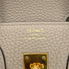 Load image into Gallery viewer, HERMES Birkin Tourtier Grey Togo Leather Size 25