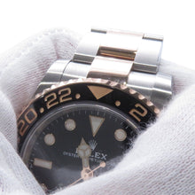 Load image into Gallery viewer, ROLEX GMT MasterII W40mm Stainless Steel K18PG Black Dial126711CHNR