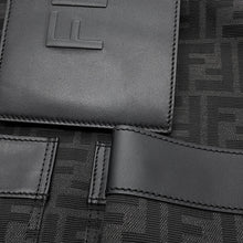 Load image into Gallery viewer, FENDI Zucca Drawstring Backpack Black7VZ056 FFJacquard Leather