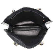 将图像加载到图库查看器中,CHANEL Large CC Logo Chain Tote Bag Black Leather