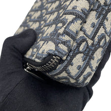 Load image into Gallery viewer, Dior Oblique Jacquard Zip Pouch with Strap Beige/Black2OBBC119YSE_H05E Canvas Calf Leather