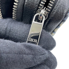 Load image into Gallery viewer, Dior Oblique Jacquard Zip Pouch with Strap Beige/Black2OBBC119YSE_H05E Canvas Calf Leather