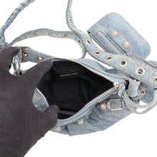 将图像加载到图库查看器中,BALENCIAGA Le Cagoule XS Shoulder Bag Blue6713092109U4715 Distressed denim