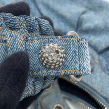 将图像加载到图库查看器中,BALENCIAGA Le Cagoule XS Shoulder Bag Blue6713092109U4715 Distressed denim