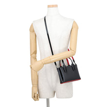 将图像加载到图库查看器中,Christian Louboutin Kabata 2WAY Bag Black EnamelLeather Size Mini