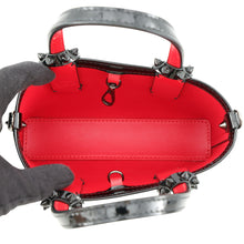 将图像加载到图库查看器中,Christian Louboutin Kabata 2WAY Bag Black EnamelLeather Size Mini