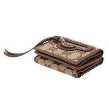 将图像加载到图库查看器中,GUCCI The Hacker Project Neo Classic Wallet Beige/Brown681708 Canvas/Leather