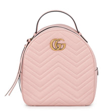 将图像加载到图库查看器中,GUCCI GG Marmont Backpack Pink476671 DTDHT 5909 Leather