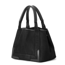 Load image into Gallery viewer, BALENCIAGA Navy Cabas Tote Bag Black339933AQ38N1000 Canvas Leather Size S