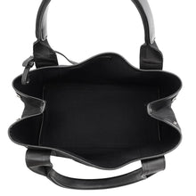 Load image into Gallery viewer, BALENCIAGA Navy Cabas Tote Bag Black339933AQ38N1000 Canvas Leather Size S