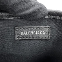 Load image into Gallery viewer, BALENCIAGA Navy Cabas Tote Bag Black339933AQ38N1000 Canvas Leather Size S