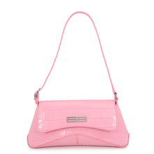 Load image into Gallery viewer, BALENCIAGA XX Flap 2WAY Bag Pink6956452108X5812 Embossed Leather Size Small