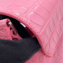 Load image into Gallery viewer, BALENCIAGA XX Flap 2WAY Bag Pink6956452108X5812 Embossed Leather Size Small