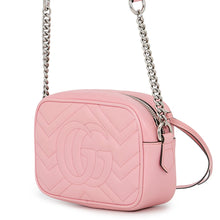 将图像加载到图库查看器中,GUCCI GG Marmont Matelasse Mini Shoulder Bag Pink634936 Leather