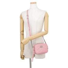 将图像加载到图库查看器中,GUCCI GG Marmont Matelasse Mini Shoulder Bag Pink634936 Leather