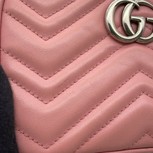 将图像加载到图库查看器中,GUCCI GG Marmont Matelasse Mini Shoulder Bag Pink634936 Leather