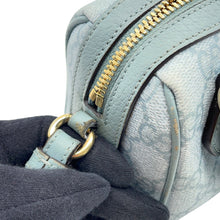 将图像加载到图库查看器中,GUCCI Ophidia Super Mini 2-Way Bag Light Blue781490 GG Supreme Leather