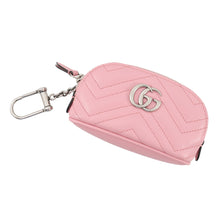 将图像加载到图库查看器中,GUCCI GG Marmont Key Pouch Pink625691 Leather