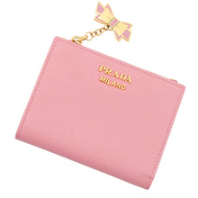 Load image into Gallery viewer, PRADA Saffiano Leather Compact Wallet Pink1ML023 Leather