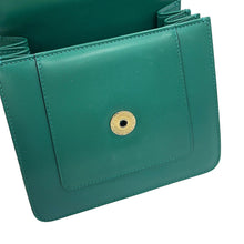 Load image into Gallery viewer, BVLGARI Serpenti Forever Top Handle Emerald Green39778 Calf Leather
