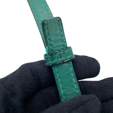 Load image into Gallery viewer, BVLGARI Serpenti Forever Top Handle Emerald Green39778 Calf Leather
