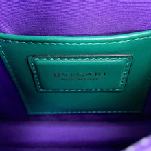 Load image into Gallery viewer, BVLGARI Serpenti Forever Top Handle Emerald Green39778 Calf Leather