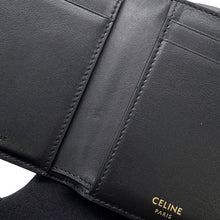 Load image into Gallery viewer, CELINE Triomphe Medium Wallet Black10M963GHH.38NO Leather