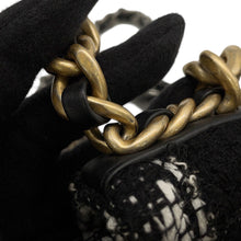 Load image into Gallery viewer, CHANEL 19 Dizneuf Chain Shoulder Bag Black/WhiteAS1160 Tweed