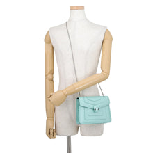 Load image into Gallery viewer, BVLGARI Serpenti Forever Shoulder Bag Aquamarine34560 Patent Leather Size Small