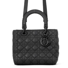 Load image into Gallery viewer, Dior Lady Dior Canage BlackM0565SLOI_M989 Ultra Matte Calf Leather Size Medium