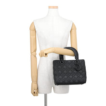 Load image into Gallery viewer, Dior Lady Dior Canage BlackM0565SLOI_M989 Ultra Matte Calf Leather Size Medium