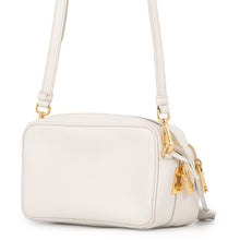 Load image into Gallery viewer, PRADA Triangle Logo Camera Bag WhiteBT1010 Saffiano LeatherLeather
