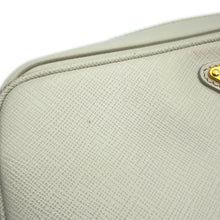 Load image into Gallery viewer, PRADA Triangle Logo Camera Bag WhiteBT1010 Saffiano LeatherLeather