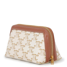 Load image into Gallery viewer, CELINE Triomphe AccessoriesPouch White/Brown4M1622CZJ.01BC PVC