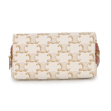 Load image into Gallery viewer, CELINE Triomphe AccessoriesPouch White/Brown4M1622CZJ.01BC PVC