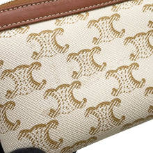 Load image into Gallery viewer, CELINE Triomphe AccessoriesPouch White/Brown4M1622CZJ.01BC PVC