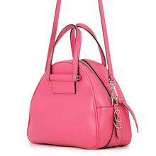 将图像加载到图库查看器中,JIMMY CHOO Varenne Bowling Bag Pink Leather Size Small