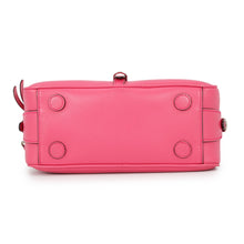 将图像加载到图库查看器中,JIMMY CHOO Varenne Bowling Bag Pink Leather Size Small