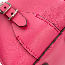 将图像加载到图库查看器中,JIMMY CHOO Varenne Bowling Bag Pink Leather Size Small