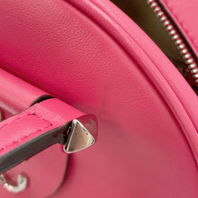 将图像加载到图库查看器中,JIMMY CHOO Varenne Bowling Bag Pink Leather Size Small