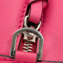 将图像加载到图库查看器中,JIMMY CHOO Varenne Bowling Bag Pink Leather Size Small