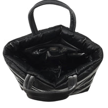 Load image into Gallery viewer, SAINT LAURENT PARIS Wide Puffer Logo Tote Bag Black756269 Nylon