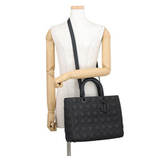Load image into Gallery viewer, Dior Lady Dior BlackM0566SLOI_M989 Ultra Matte Calf Leather Size Large